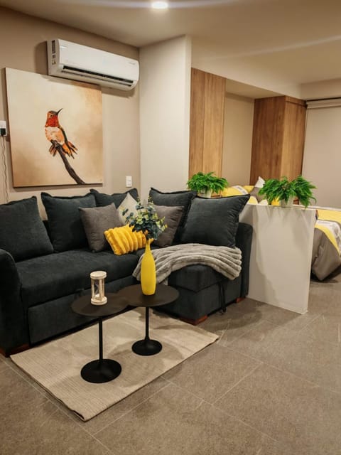 Living room, Seating area, air conditioner