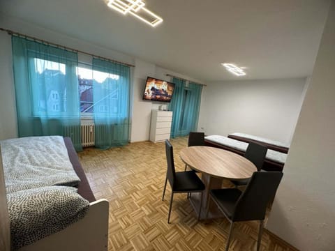 Photo of the whole room, Dining area