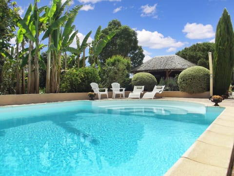 Property building, Living room, Swimming pool