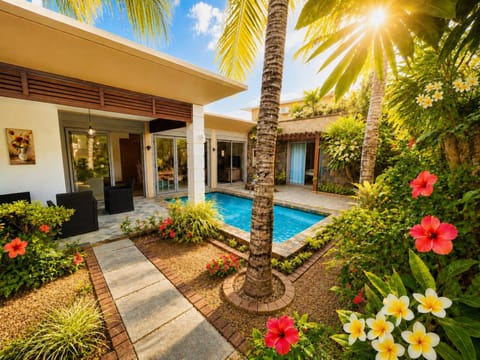 Property building, Garden, Swimming pool