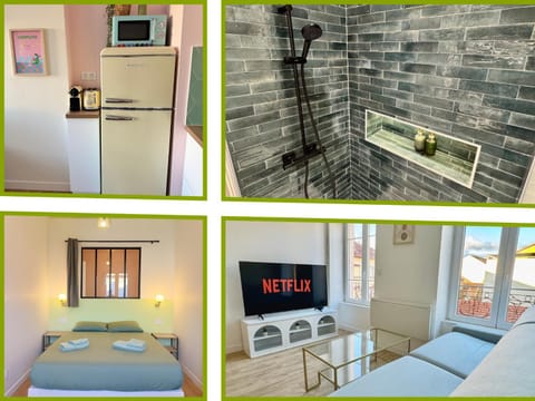 Shower, TV and multimedia, Kitchen or kitchenette, Bedroom