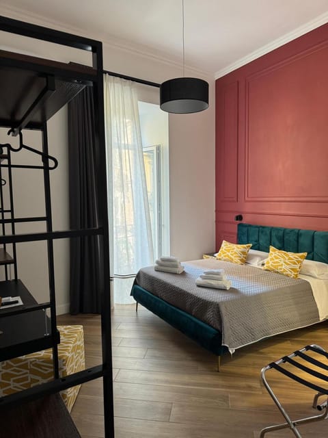 Bed, Balcony/Terrace, Photo of the whole room, Decorative detail, Bedroom, furniture, internet, minibar, towels, wardrobe, air conditioner