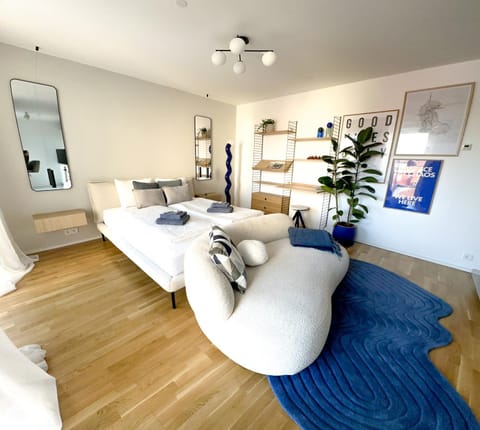 Living room, Seating area, Bedroom