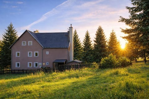 Property building, Natural landscape, Garden, Garden view, Sunset
