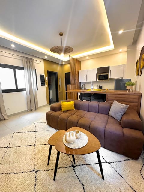 Living room, stove