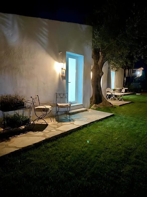 Patio, Night, Garden