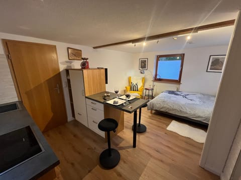 Bed, Kitchen or kitchenette, Living room, Photo of the whole room, Seating area, Dining area, Bedroom