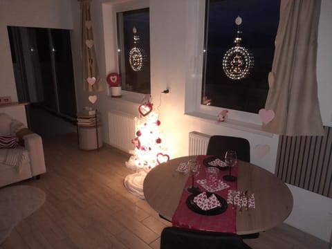 Living room, Seating area, Dining area, flat iron