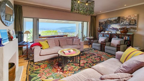 Living room, Seating area, Sea view