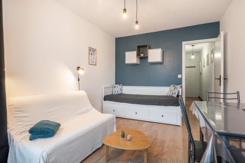 Property building, Living room, Bedroom