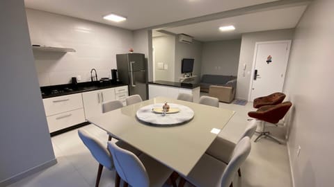 Living room, kitchen, air conditioner