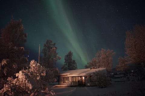 Night, Natural landscape, Winter
