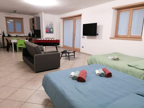 Bed, TV and multimedia, Living room, Photo of the whole room, Evening entertainment