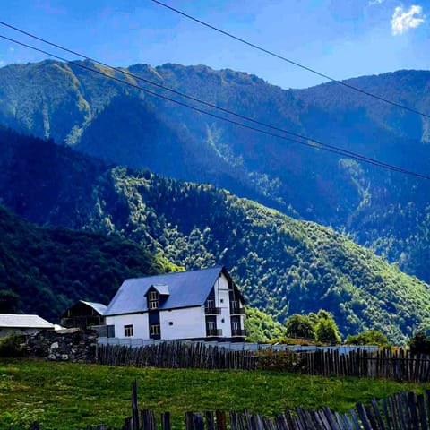 Property building, Spring, Day, Natural landscape, Mountain view