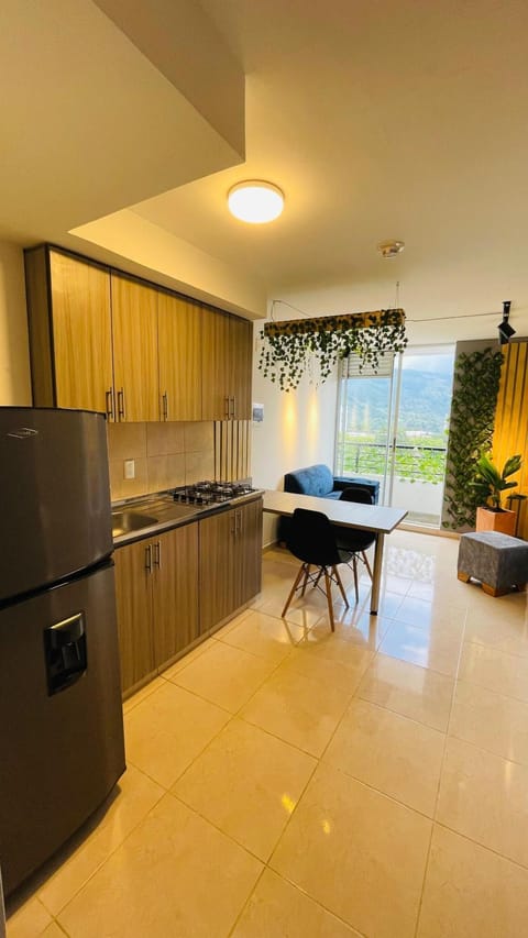 Kitchen or kitchenette, Living room, Dining area