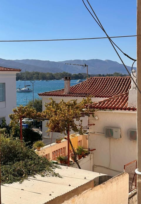 Poros Chic Seaside Neo-Classical Apartment with Terrace House in Poros