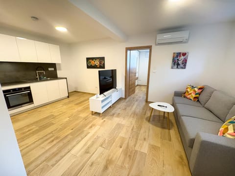 TV and multimedia, Kitchen or kitchenette, Seating area, air conditioner