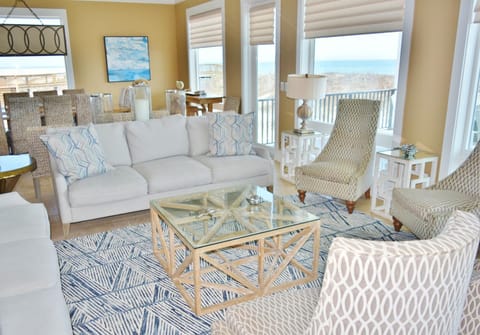 Living room, Seating area, Dining area, Sea view