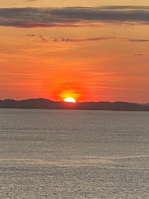 Natural landscape, Sea view, Sunset