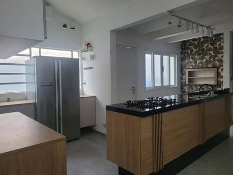 Kitchen or kitchenette, oven, stove