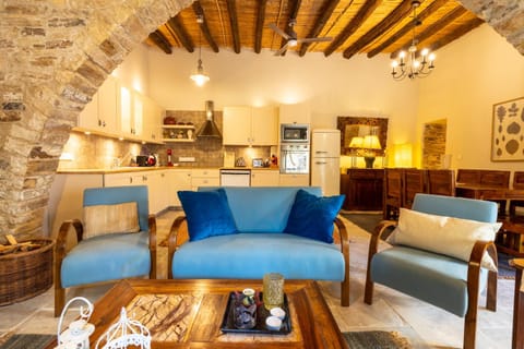 Living room, kitchen