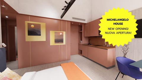 Kitchen or kitchenette, Bedroom