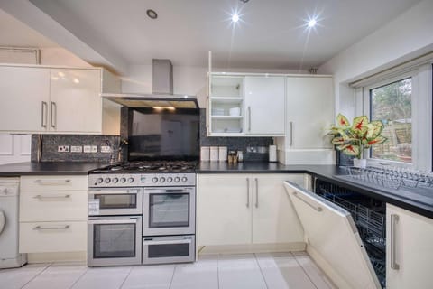 Kitchen or kitchenette, dishwasher, oven