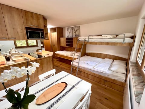 Bed, Bedroom, bunk bed, kitchen