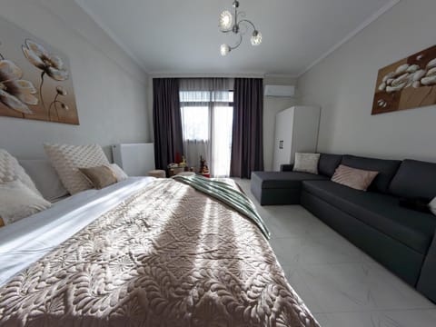 Bed, Living room, Photo of the whole room, Seating area, Bedroom