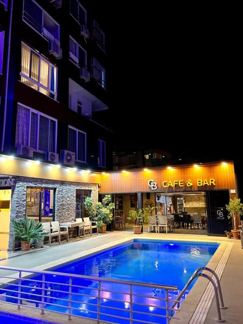 Property building, Garden, Pool view, Swimming pool, Swimming pool