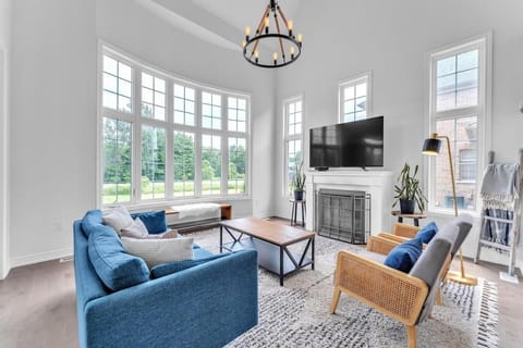 TV and multimedia, Seating area, Evening entertainment, Family, fireplace
