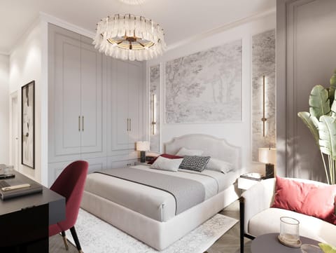 Bed, Bedroom, wardrobe