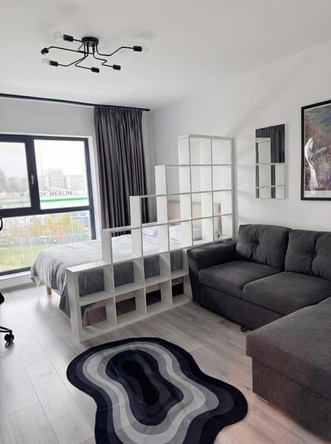 Bed, Living room, Photo of the whole room, Seating area, Bedroom