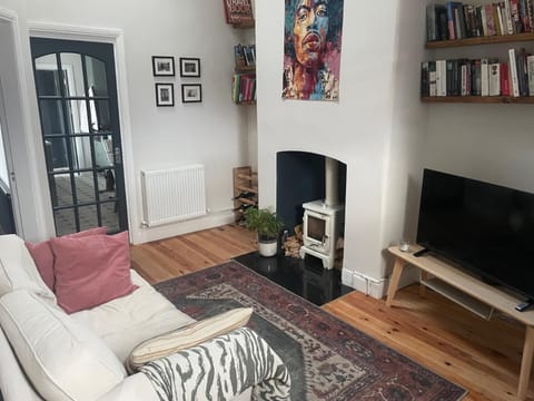 Library, TV and multimedia, Living room, Seating area, fireplace, furniture