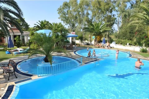 Property building, Living room, Swimming pool