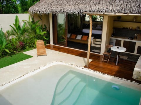 Patio, Day, Natural landscape, Garden, Garden view, Pool view, Swimming pool, sunbed
