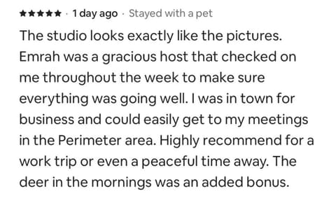 Private Cozy Modern Studio in Roswell Bed and Breakfast in Roswell