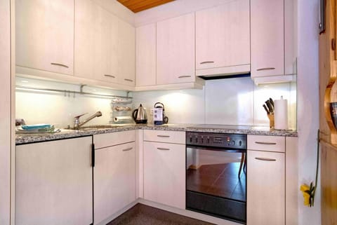 Coffee/tea facilities, Kitchen or kitchenette, oven, stove
