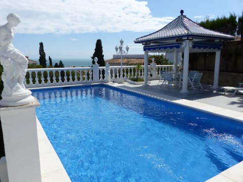 Property building, Living room, Swimming pool