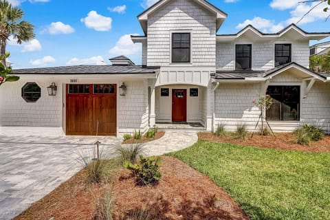 Beachfront Luxury Home with Private Pool House in Fernandina Beach