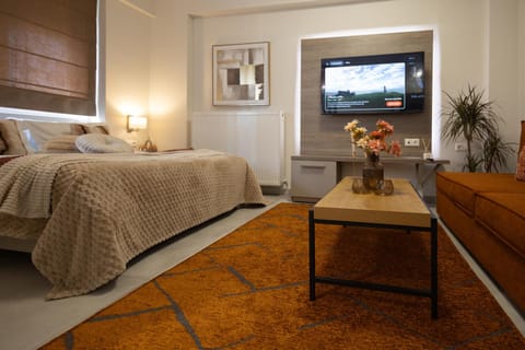 Bed, TV and multimedia, Photo of the whole room, Bedroom