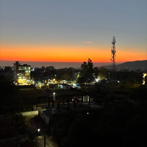 Night, Natural landscape, Mountain view, Sunset
