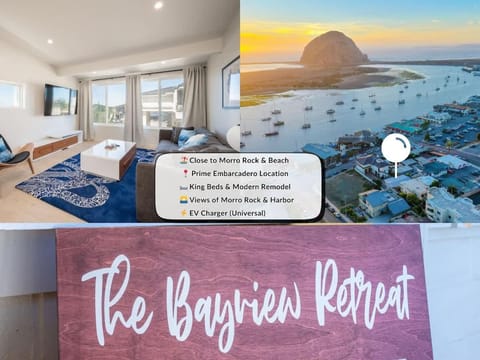 Bayview Retreat King Beds Rock View EV Charger House in Morro Bay