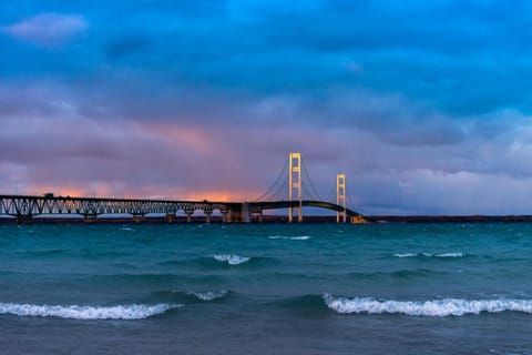 Mackinac Island Cabin Steps to Ferry Sleeps 12 Cabin in Saint Ignace