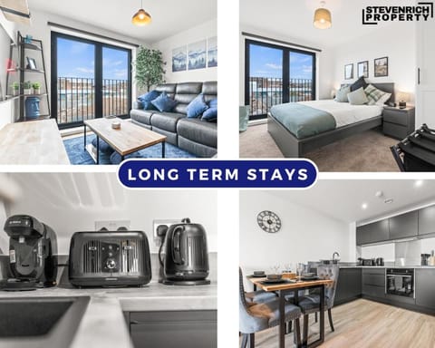 Bed, Kitchen or kitchenette, Living room, Photo of the whole room, Seating area, Dining area, Bedroom, Text overlay, oven, pet friendly, toaster