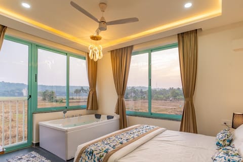 Bed, Natural landscape, Bedroom