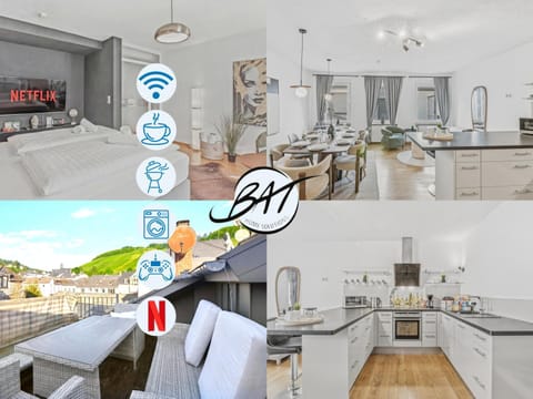 Balcony/Terrace, Kitchen or kitchenette, Dining area, Text overlay, dishwasher, minibar, pet friendly, stove