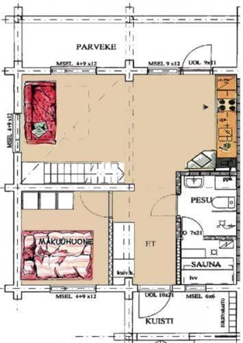 Vuokatin Lomakämpät Apartment in Finland