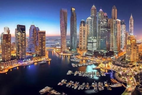 Property building, Nearby landmark, Night, Natural landscape, Bird's eye view, City view, Sea view