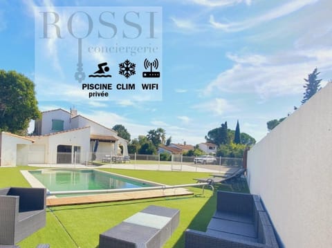 Property building, Patio, Swimming pool